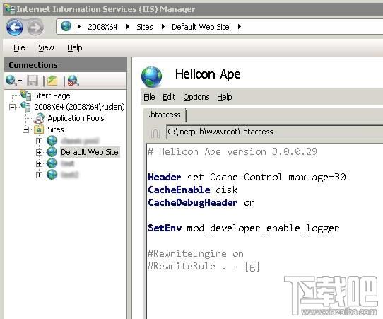 Helicon Ape Free,Helicon,Helicon Ape,IIS7管理模块
