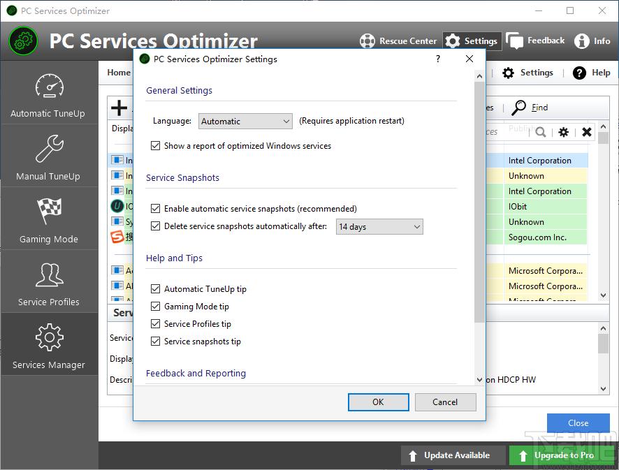 PC Services Optimizer下载,电脑性能优化软件,系统优化,服务器管理