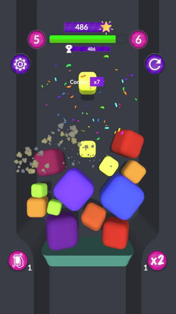 炫彩方块2048手机版下载,炫彩方块2048,方块游戏,2048游戏